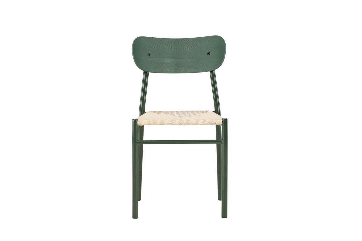 STUHL Polly, Grün/Beige B: 45 cm - Beige/Grün, MODERN, Holz/Textil (45/80/50cm) - Livetastic