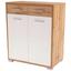 Komoda Q-big Qbk02 - bílá/tmavě hnědá, Moderní, dřevo (98/105/44cm) Komoda Q-big Qbk02 - bílá/tmavě hnědá, Moderní, dřevo (98/105/44cm)