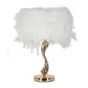 Tischleuchte Cart White Weiß, Goldfarben B: 25 cm - Goldfarben/Weiß, Basics, Kunststoff/Metall (25/47/25cm)