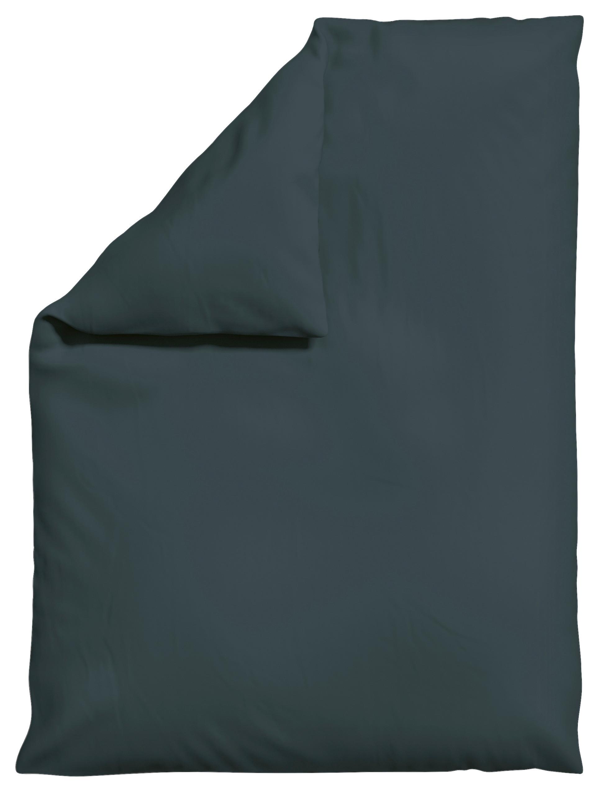 BETTDECKENBEZUG KNITTED JERSEY - Dunkelgrau, Basics, Textil (155/220cm) - Schlafgut