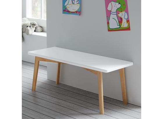 Lavička Pre Deti Tibby - biela, Moderný, drevo (80/30/30cm) - Modern Living Lavička Pre Deti Tibby - biela, Moderný, drevo (80/30/30cm) - Modern Living