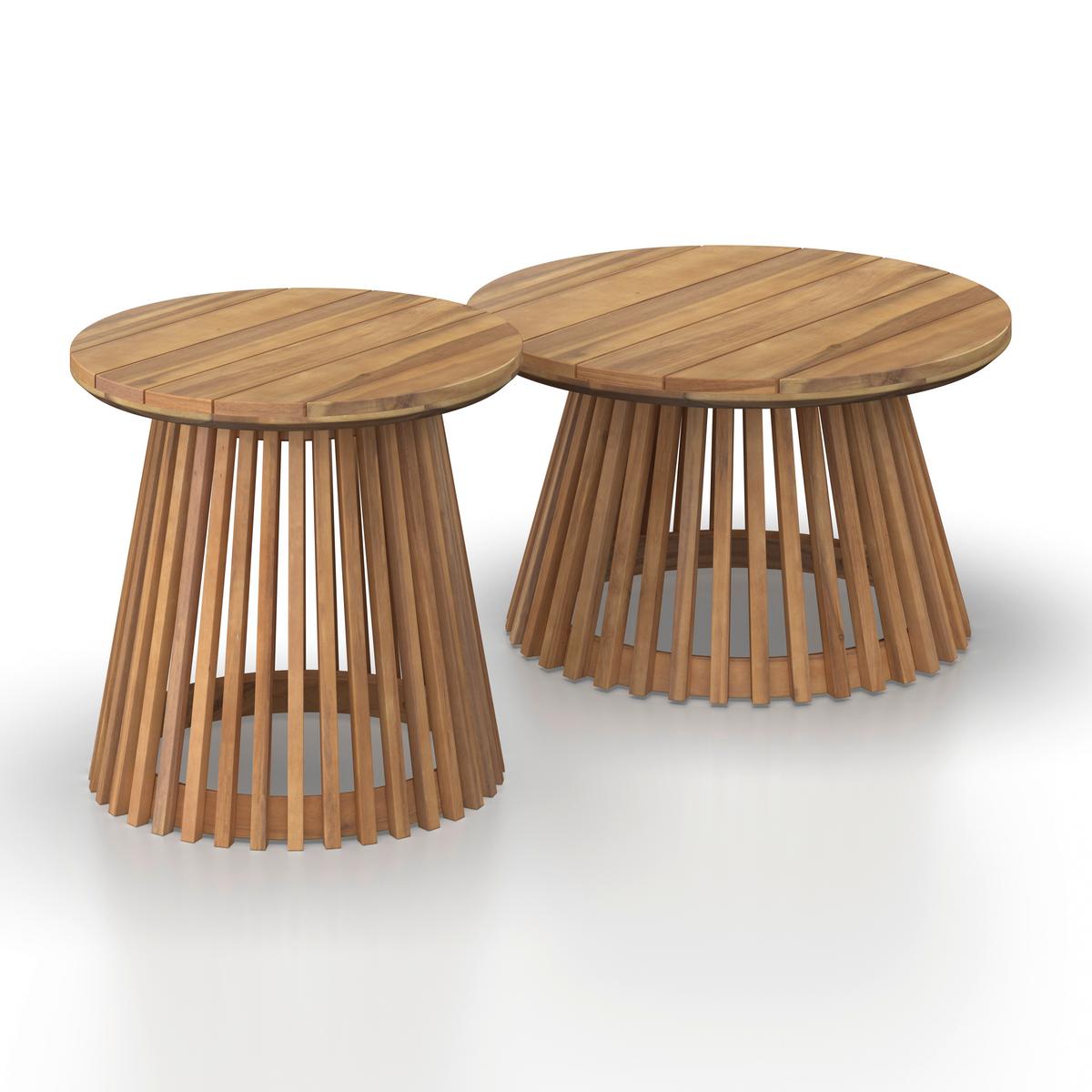 TERASOVÁ SEDACÍ SOUPRAVA MARA - barvy teak/krémová, Moderní, kov/dřevo (190/190cm) - Bessagi Garden