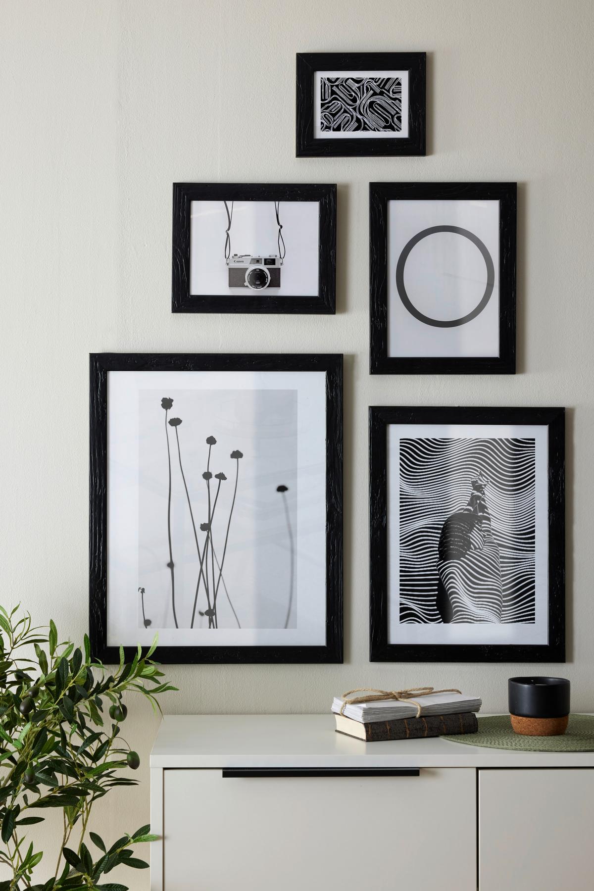 Rám na fotografie Frido, ca. 18/24cm - čierna, Romantik / Landhaus, drevo (18/24cm) - ecoTree