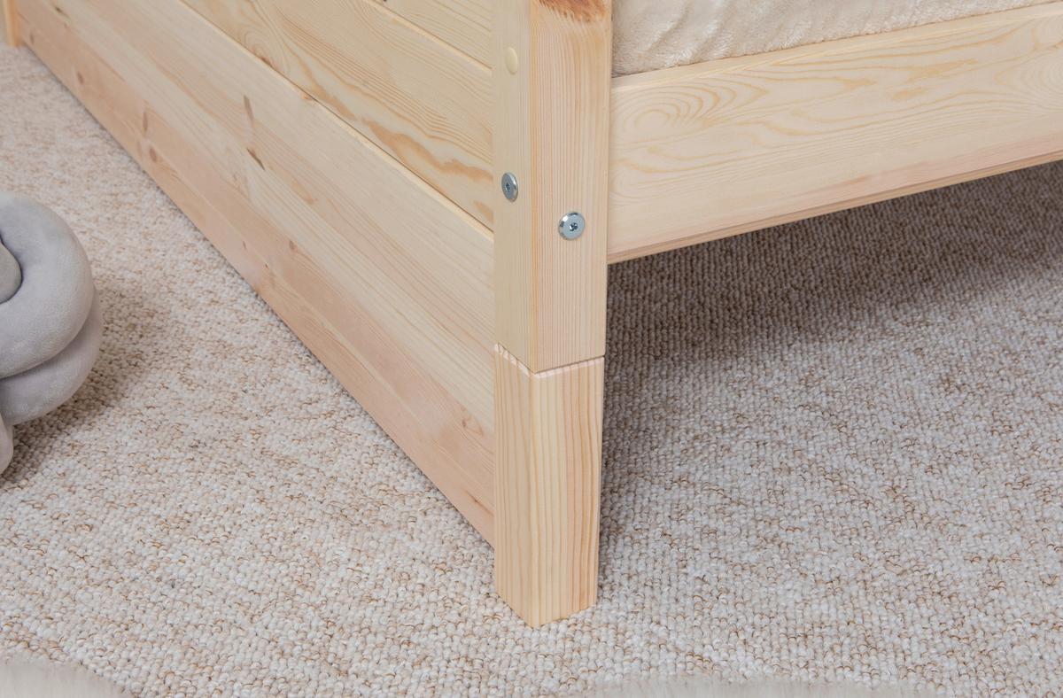 Hausbett 120x200 Cm Kiefer In Naturfarben Und Zusatzbett - Naturfarben, MODERN, Holz (120/200cm) - MID.YOU