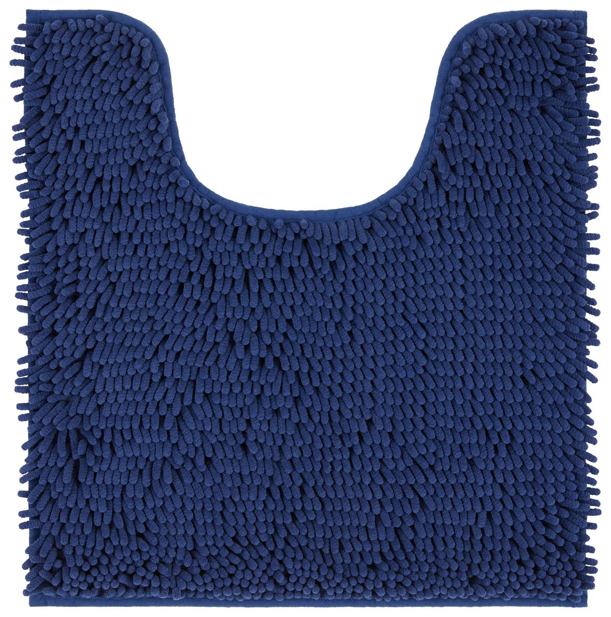 Wc-vorleger Liliane - Blau, KONVENTIONELL, Kunststoff (45/50,5cm) - Ondega