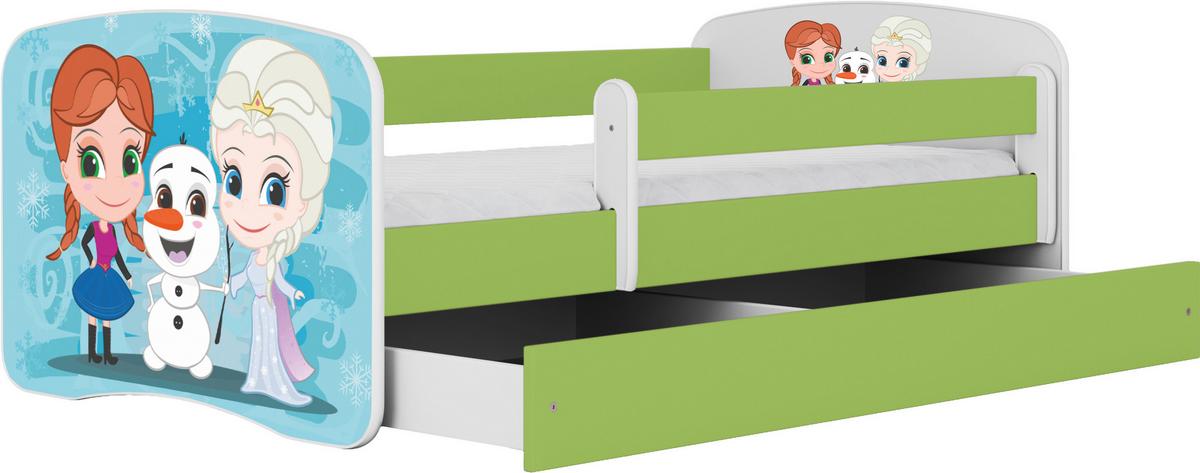 Kinder-/Juniorbett Babydreams Inkl. Matratze 80x160 - Birkefarben/Weiß, MODERN, Holz/Holzwerkstoff (80/160cm) - MID.YOU