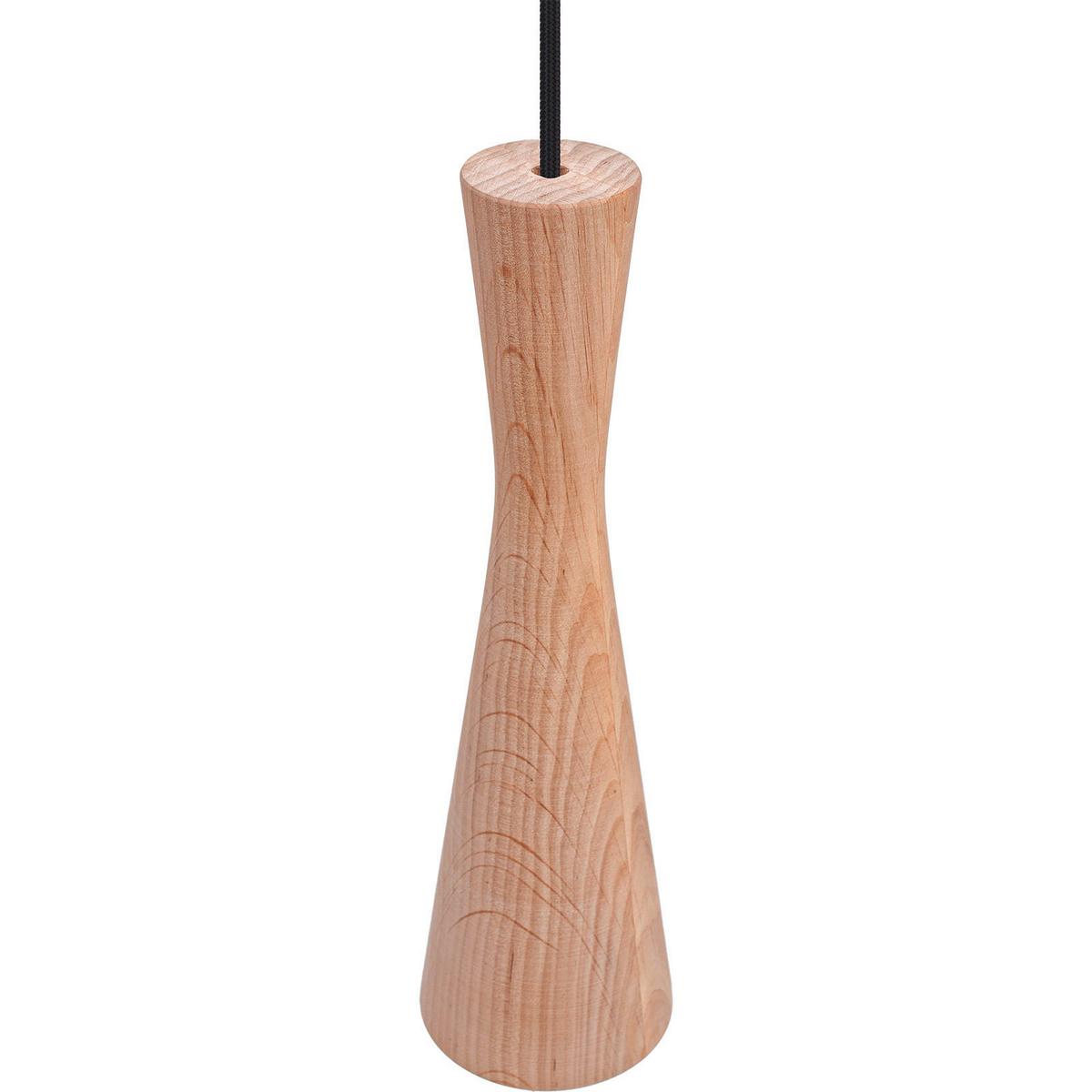 Hängeleuchte 8510151 Vegas - Erlefarben/Schwarz, Natur, Holz (10/90-140cm)