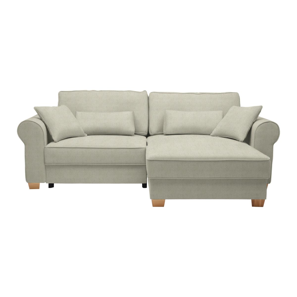 Sedací souprava ANGELO, oboustranná, světle šedá - světle šedá, Moderní, dřevo/kompozitní dřevo (255/92/185cm) - Mömax