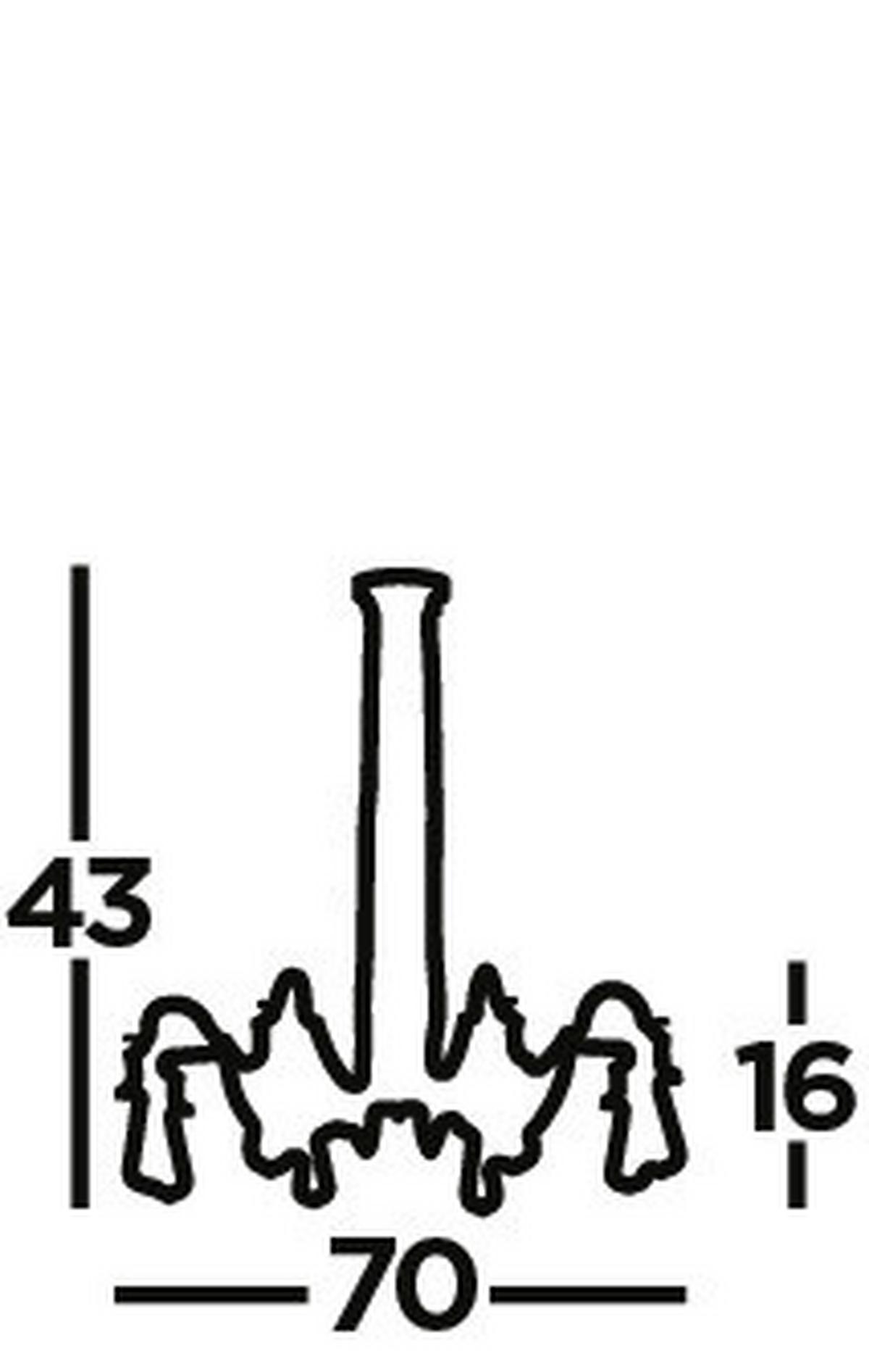 Hängeleuchte 1068-8ss Olivia - Silberfarben, KONVENTIONELL, Metall (70/43cm)
