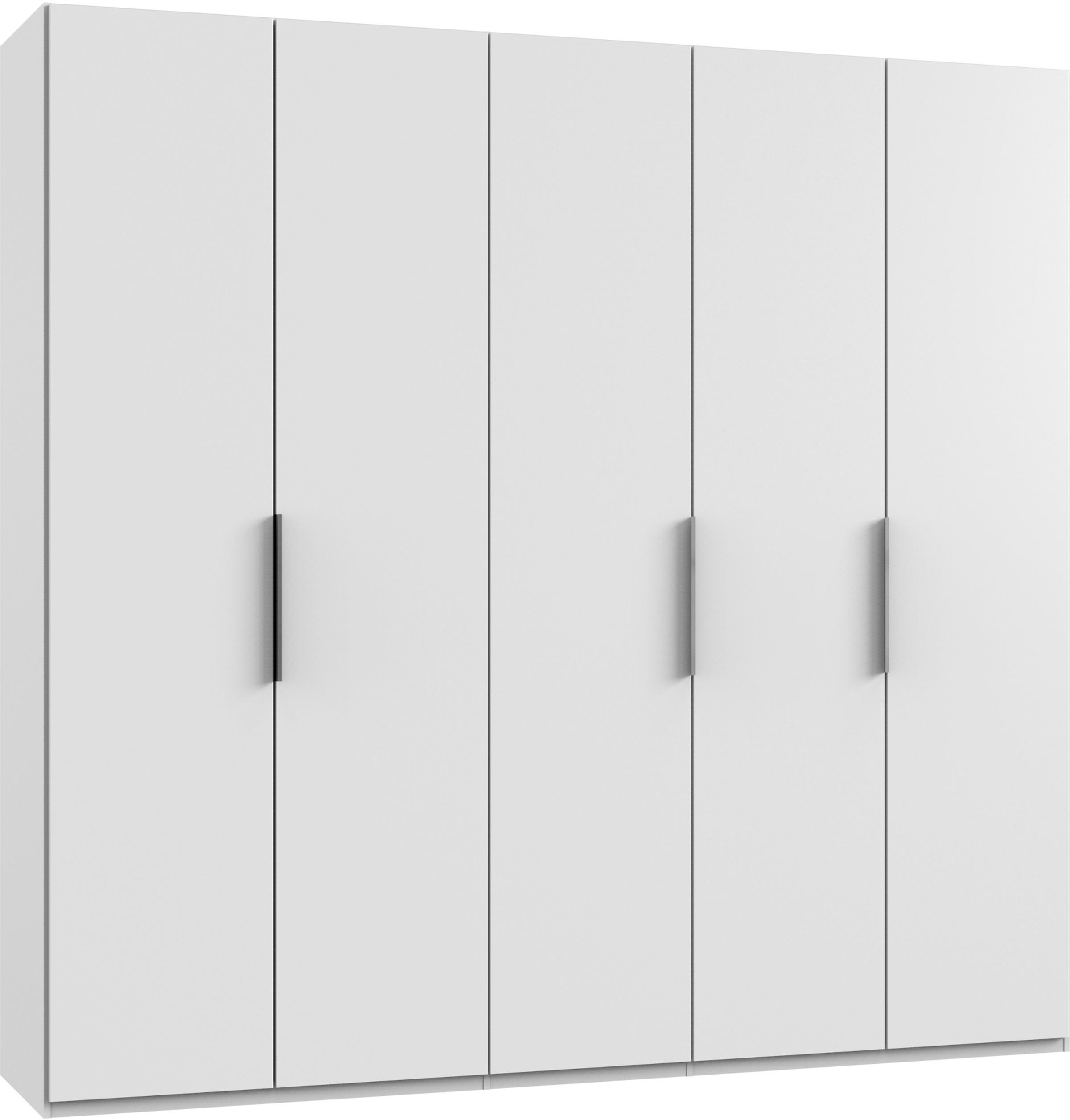 Drehtürenschrank B: 250 cm Level, Weiß