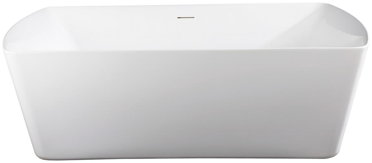 Badewanne Orlando LxBxH: 180x85x61,5cm Acryl - Weiß, MODERN, Kunststoff (180/85/61,5cm)