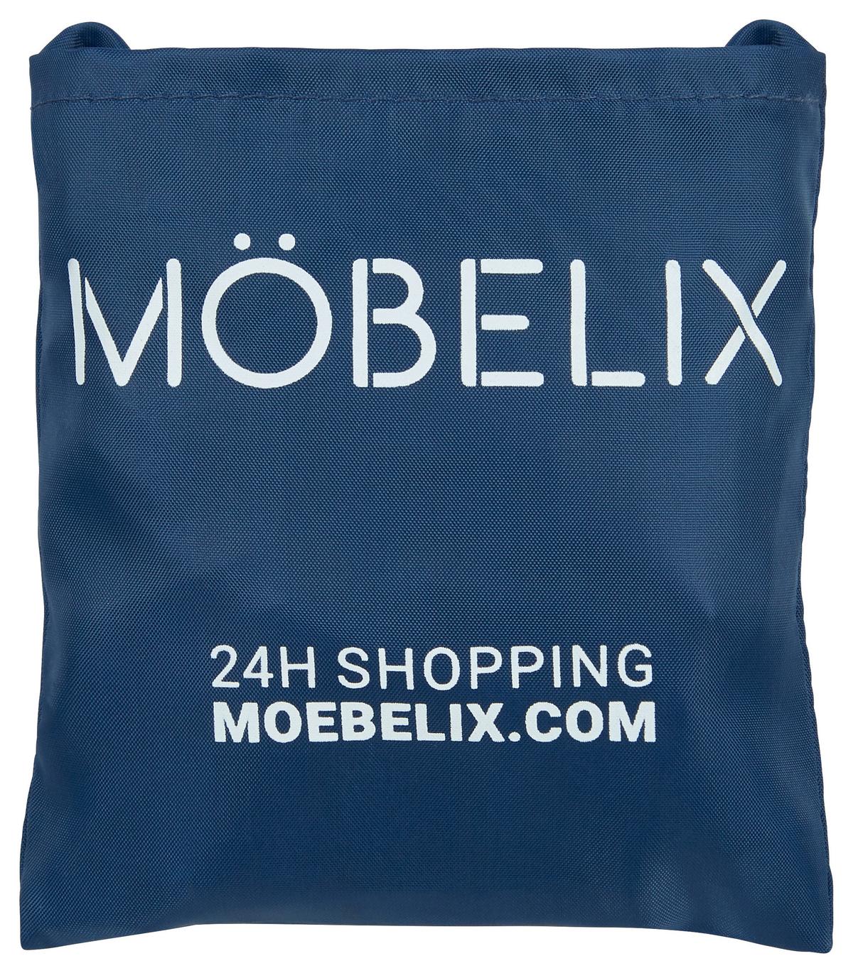 Bevásárlótáska Möbelix - sötétkék, Konventionell, textil (45/67cm)