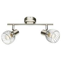 Strahler Sina 2-flammig Verstellbar Ø 30 Cm - Chromfarben, Trend, Metall (30/14,5cm) - Globo