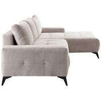 Ecksofa mit Schlaffunktion & Bettkasten Mauro Hellgrau - Hellgrau, Trend, Textil (290/175cm) - Luca Bessoni