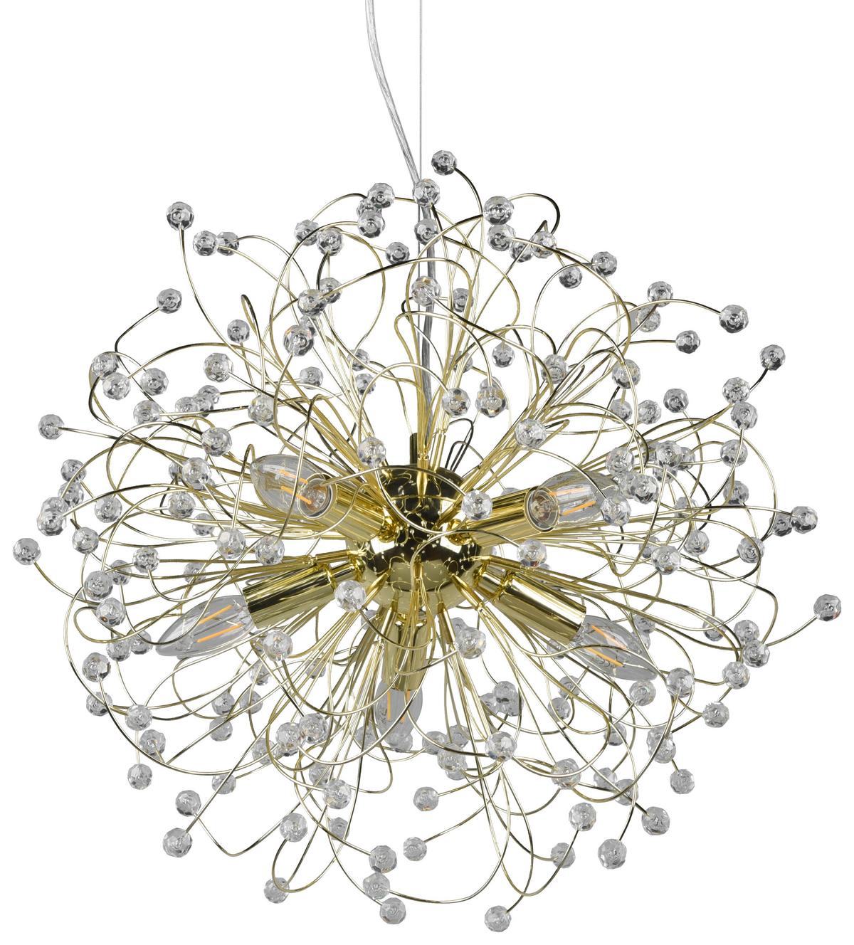 Hängeleuchte Gloria H: 150 Cm 5-Flammig, - ROMANTIK / LANDHAUS (55/150cm)