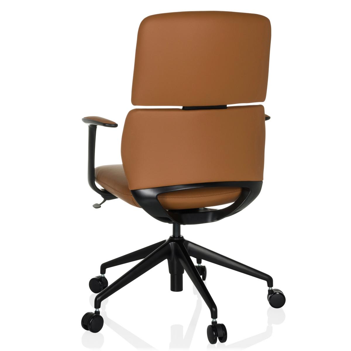 Drehstuhl Camel B: 62 cm - Schwarz, MODERN, Leder/Kunststoff (62/98-108/60cm) - MID.YOU