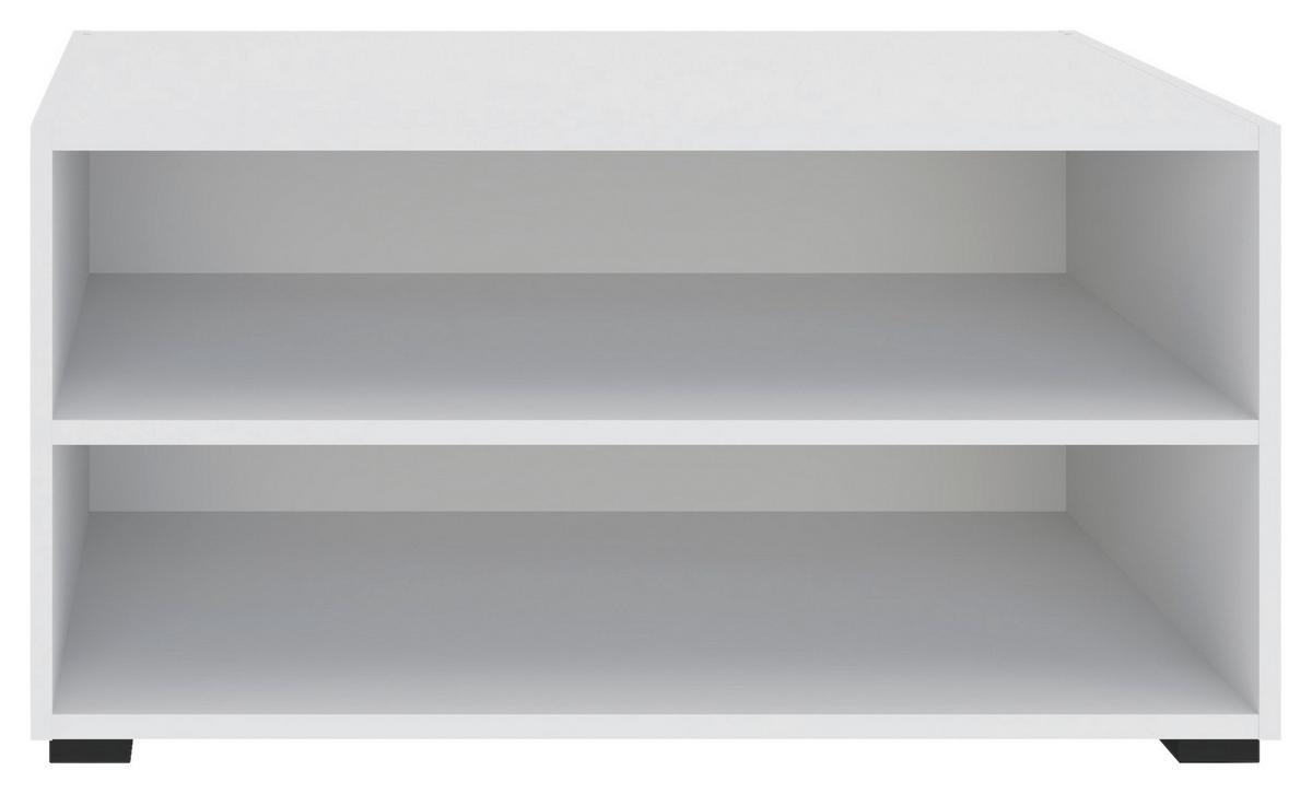 Regal Unit Elements Mini B: Ca. 91,2 Cm Weiß - Schwarz/Weiß, MODERN, Holzwerkstoff (91,2/44,8/40cm) - Ondega