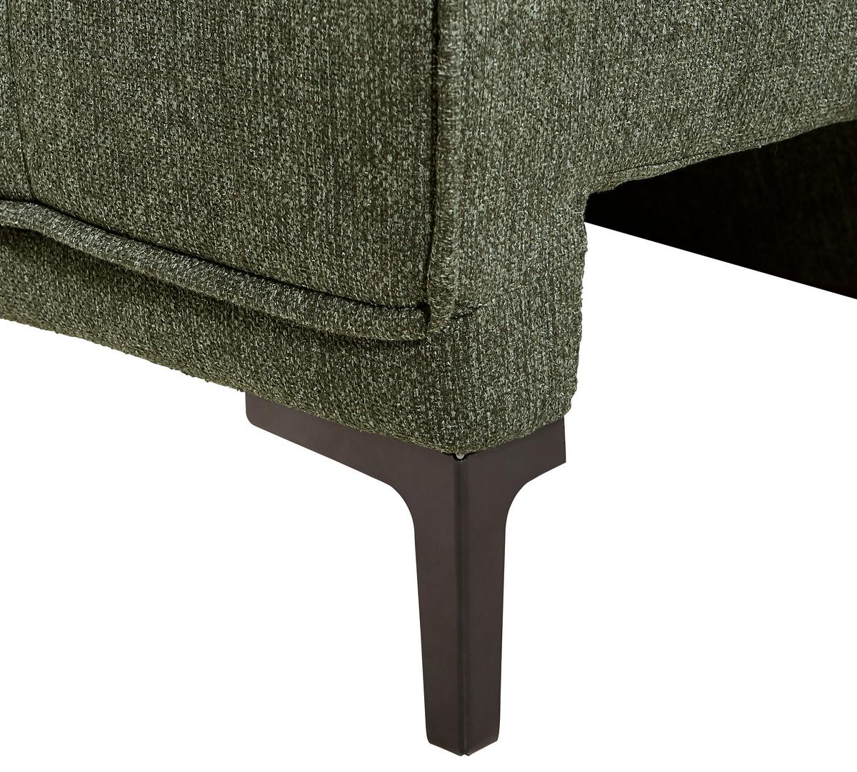 Schlafsofa Level - Schwarz/Grün, Design, Textil (235/70/108cm) - Livetastic