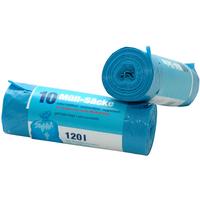 Müllsack 120 L - 10 Stück - Blau, KONVENTIONELL, Kunststoff (6/19cm)