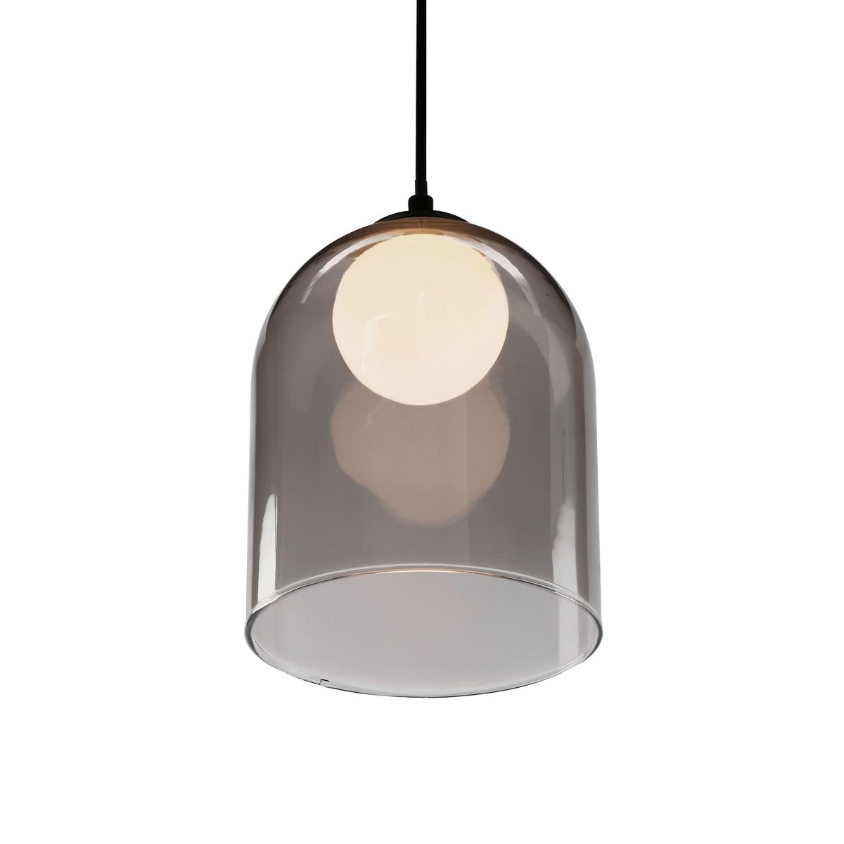 Pendelleuchte 31-38340 Klea - Schwarz/Weiß, Design, Glas/Metall (16/16/100cm)