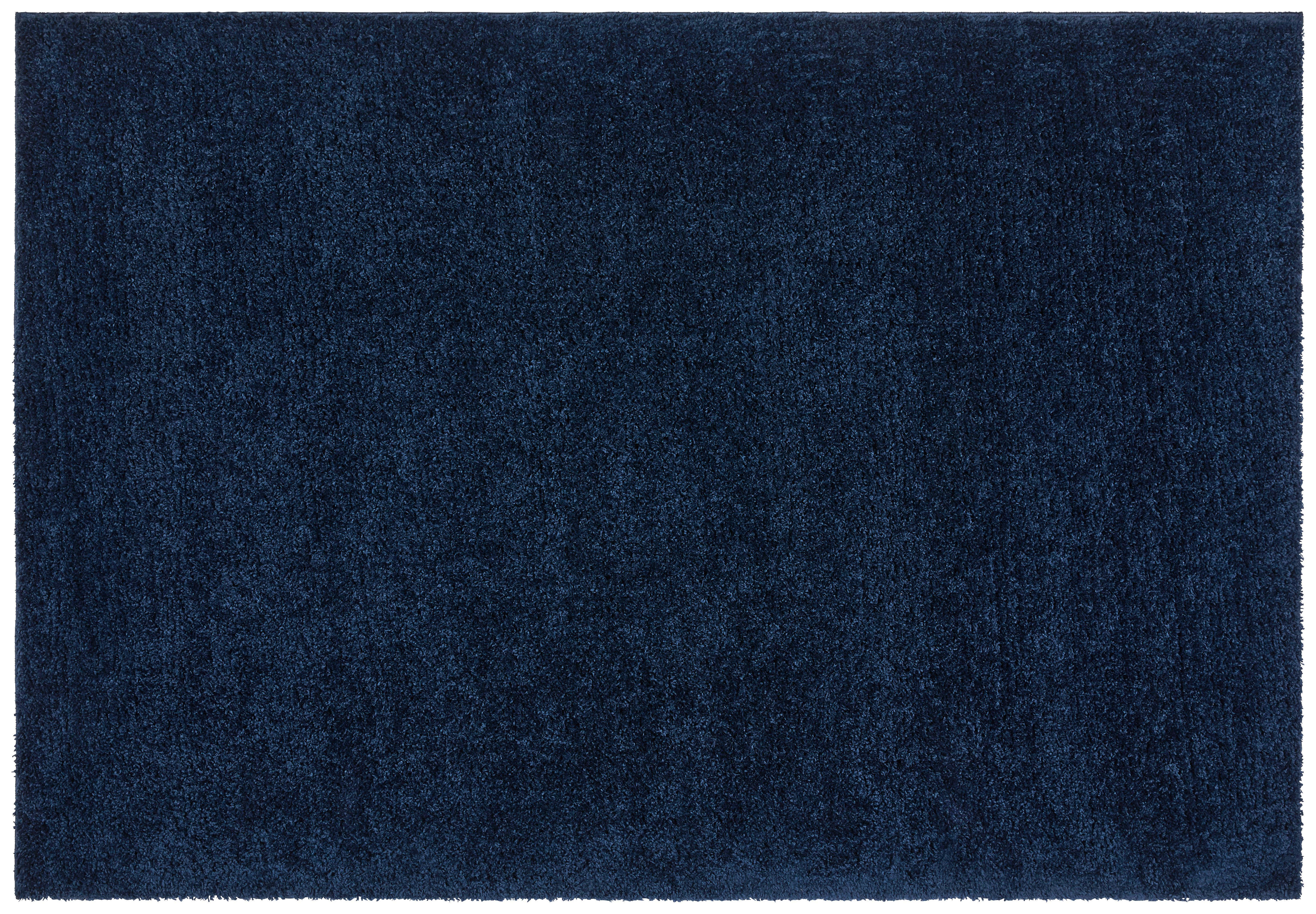 Hochflor Teppich Blau Steve 80x150 cm - Blau, Basics, Textil (80/150cm) - Luca Bessoni