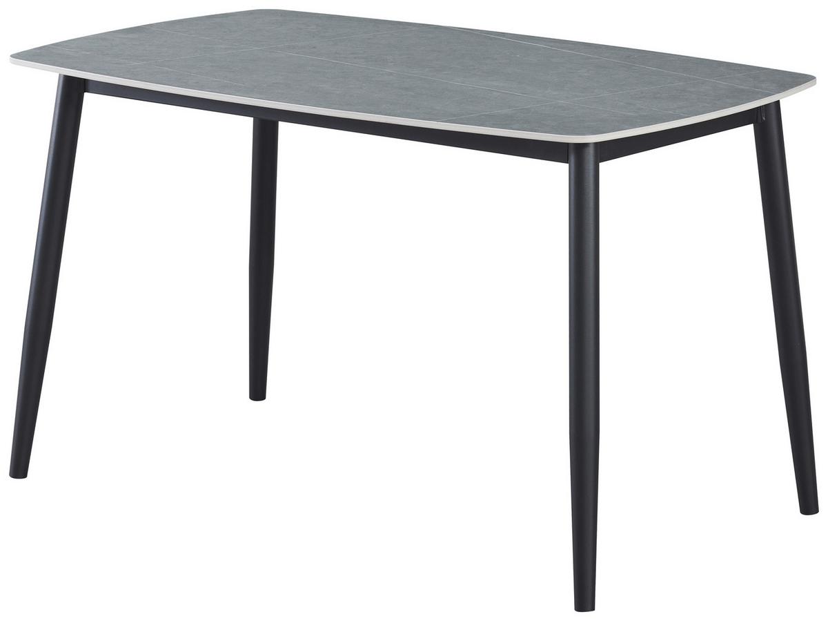 JÍDELNÍ SET ANDI - šedá/černá, Design, kov/dřevo (120/73/79cm) - Based