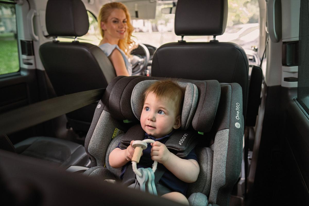 Reboarder-kindersitz One360 S - Schwarz, Basics, Kunststoff/Textil (43/58/48cm) - Osann