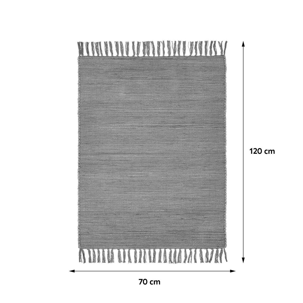 Kézi Szövésű Szőnyeg Kb. 70/120cm - antracit, Modern, textil (70/120cm) - James Wood