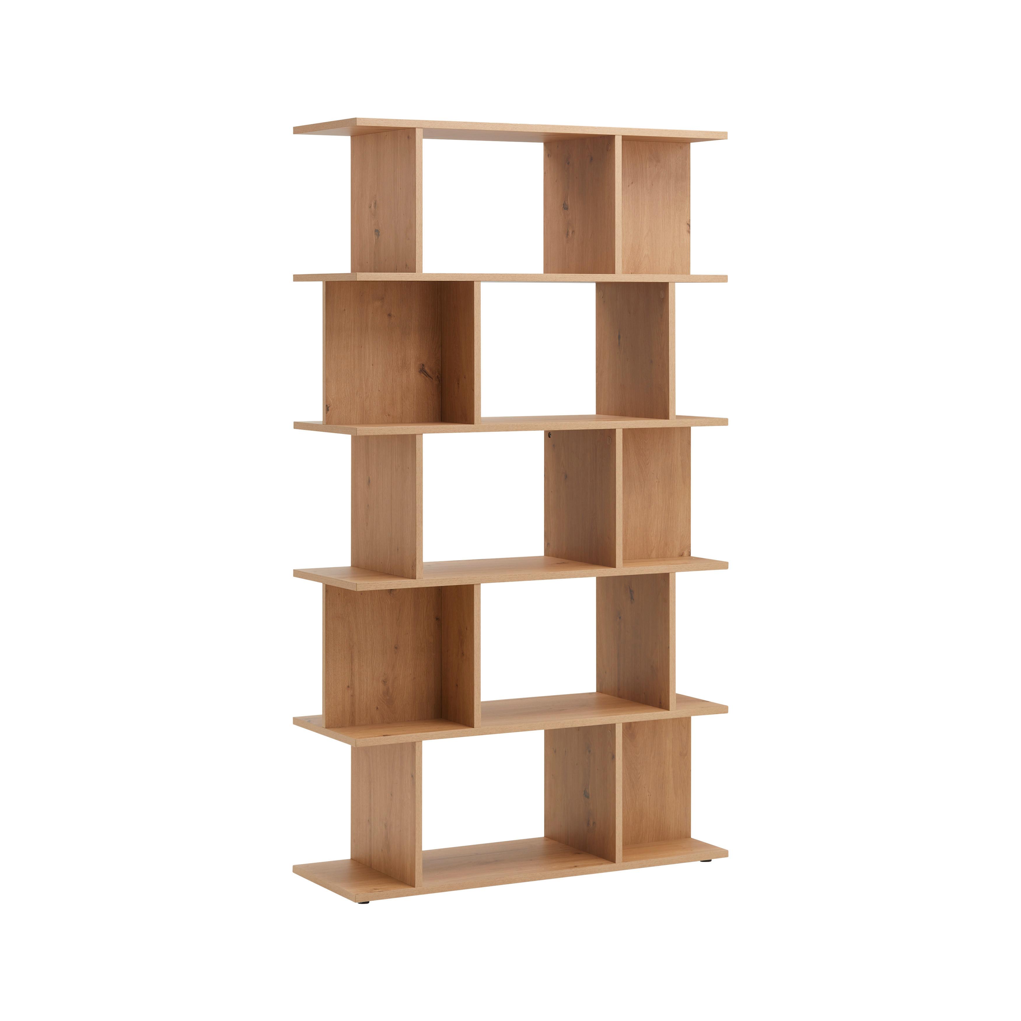 REGÁL PIZZO -EXKLUSIV- - prírodná farba, Modern, kompozitné drevo (100/177/35cm) - Mömax