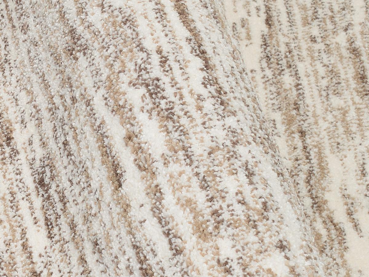 Webteppich Braun Sofi Lori 65x130 cm - Creme/Braun, Design, Textil (65/130cm) - Novel