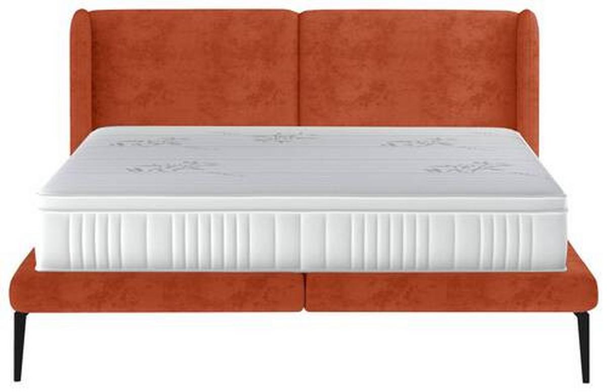 Polsterbett +matratze 180x200 Tessina Sorisso Rostfarben - Rostfarben/Creme, MODERN, Textil (180/200cm) - Livetastic