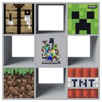 Regal Minecraft - Multicolor/Grau, MODERN, Holzwerkstoff (90/90/30cm) - Minecraft