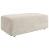 Hocker Wien, Creme B: 112 cm - Creme/Schwarz, MODERN, Textil (112/44/66cm) - Trendmanufaktur