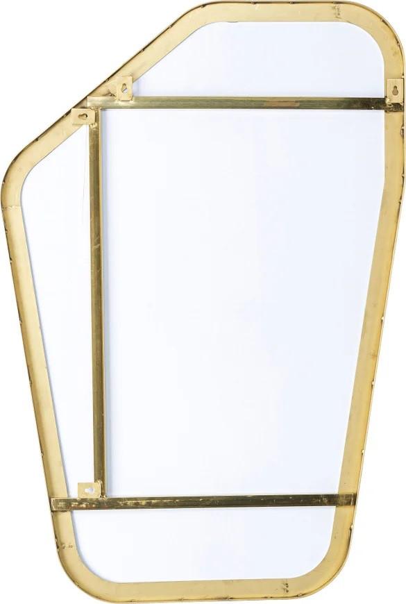 Wandspiegel Shape Brass Klein - Transparent/Messingfarben, Trend, Glas/Metall (64/95/3cm) - Kare-Design