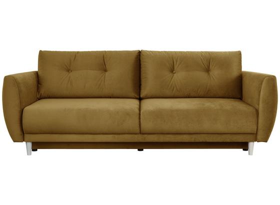 Pohovka S Rozkladom Emma - žltá, Moderný, textil (233/105/90cm) Pohovka S Rozkladom Emma - žltá, Moderný, textil (233/105/90cm)