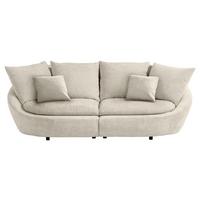 BIGSOFA MAUI - Beige/Hellgrau, MODERN, Textil (280/87/131cm) - Trendmanufaktur