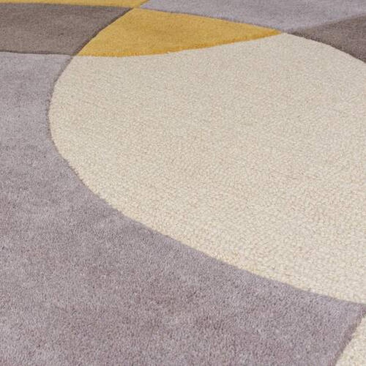 Wollteppich Wollteppich Gelb B: 170 cm - Gelb, Basics, Textil (170/120cm)