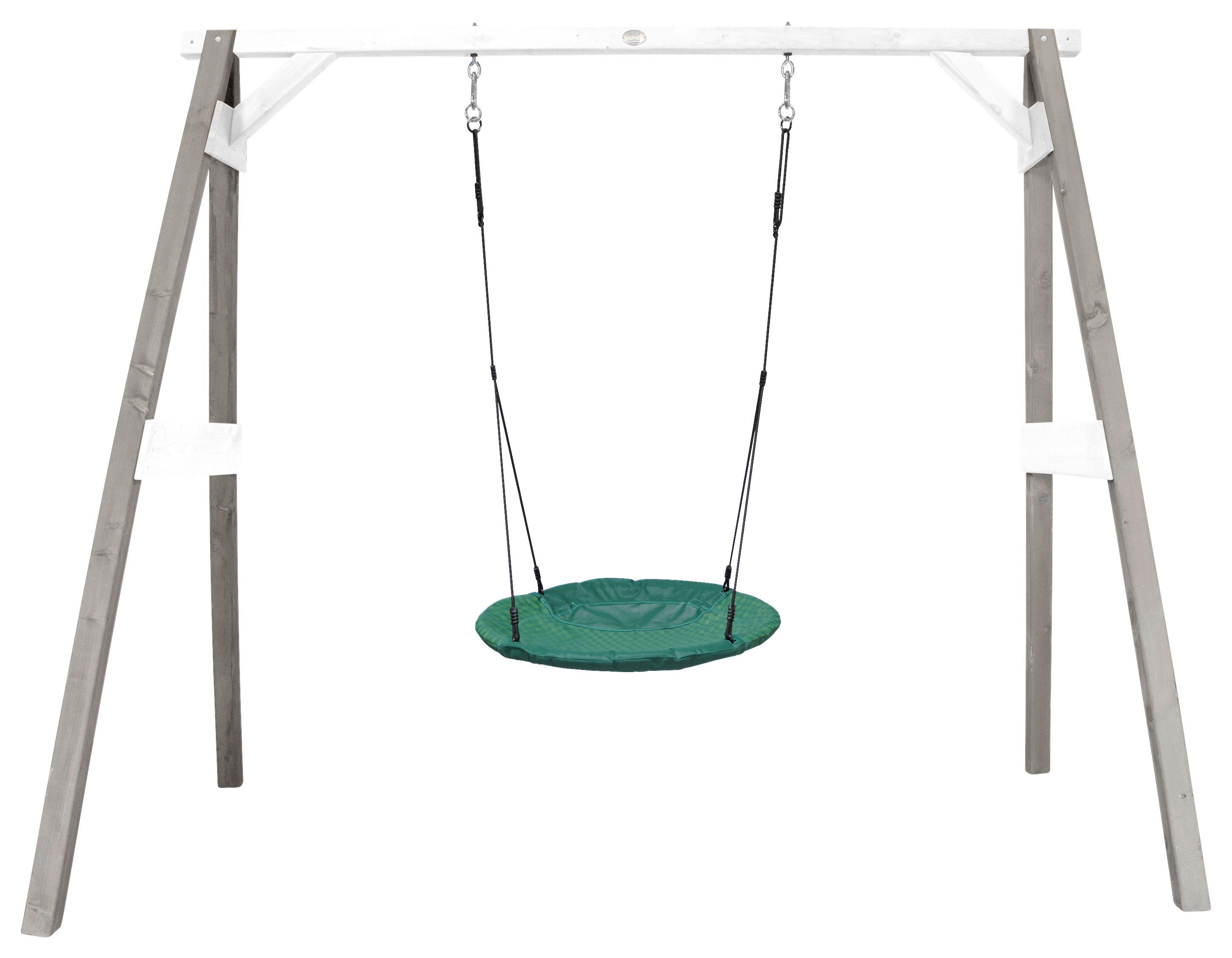Nestschaukel A030.134.01 - Weiß/Grau, KONVENTIONELL, Holz/Kunststoff (254/207/160cm) - Ambia Garden