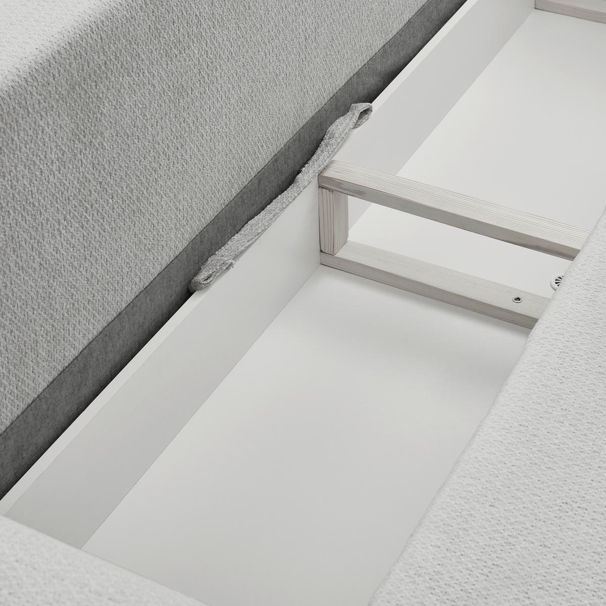 Schlafsofa Siena - Schwarz/Grau, KONVENTIONELL, Textil (245/85/92cm) - Livetastic