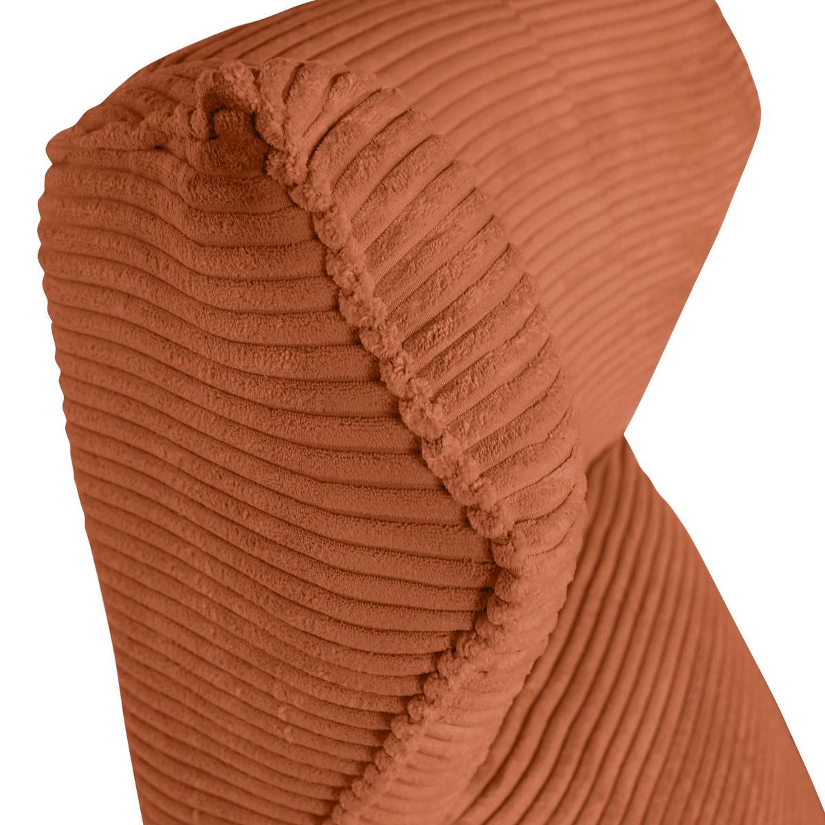 Ohrensessel Lorris - Rostfarben/Schwarz, KONVENTIONELL, Textil (83/110/92cm) - MID.YOU