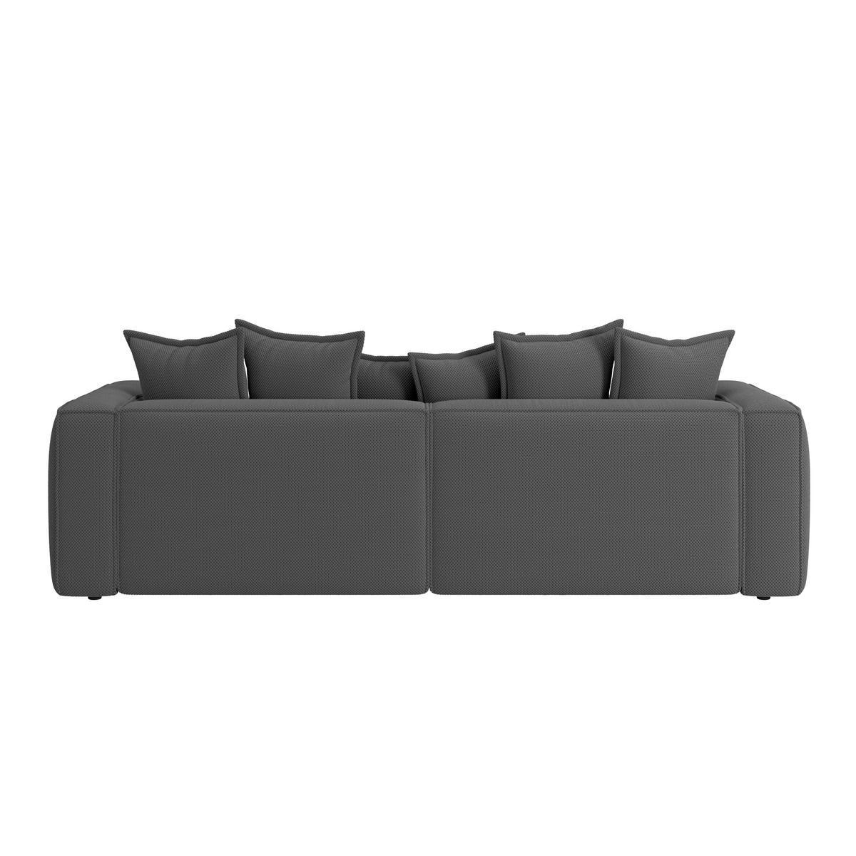 Bigsofa Cowboy - Anthrazit/Schwarz, MODERN, Textil (280/72/109cm)