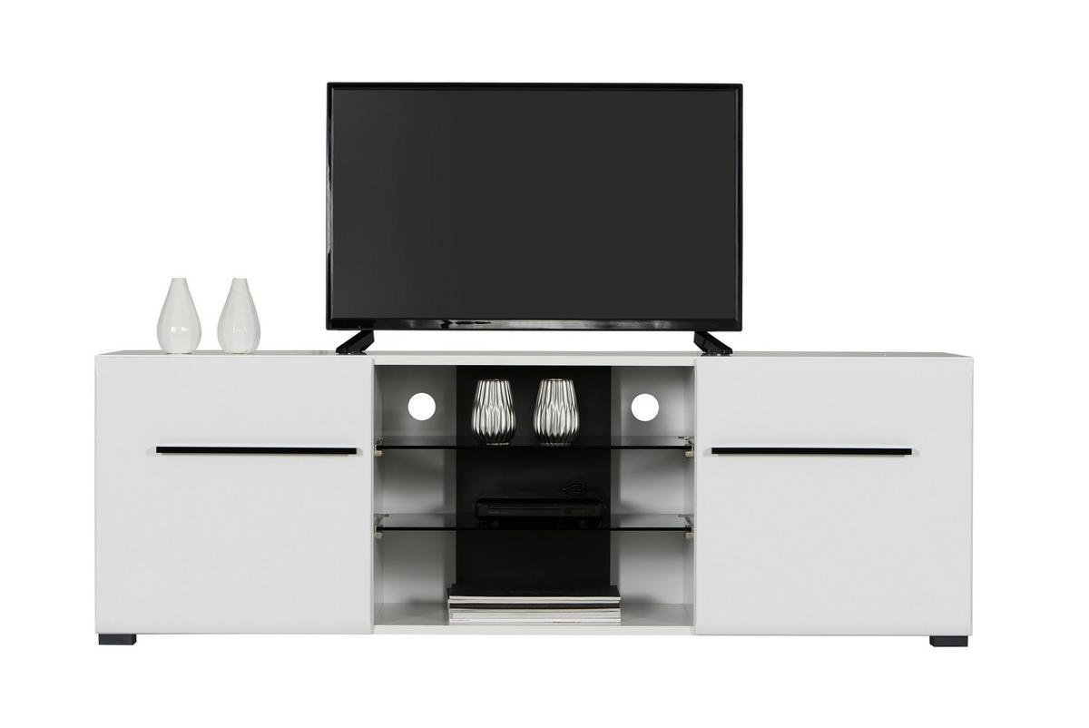 Tv-elem Trentino - fehér, Modern, faalapú anyag (150/49,5/41,5cm)