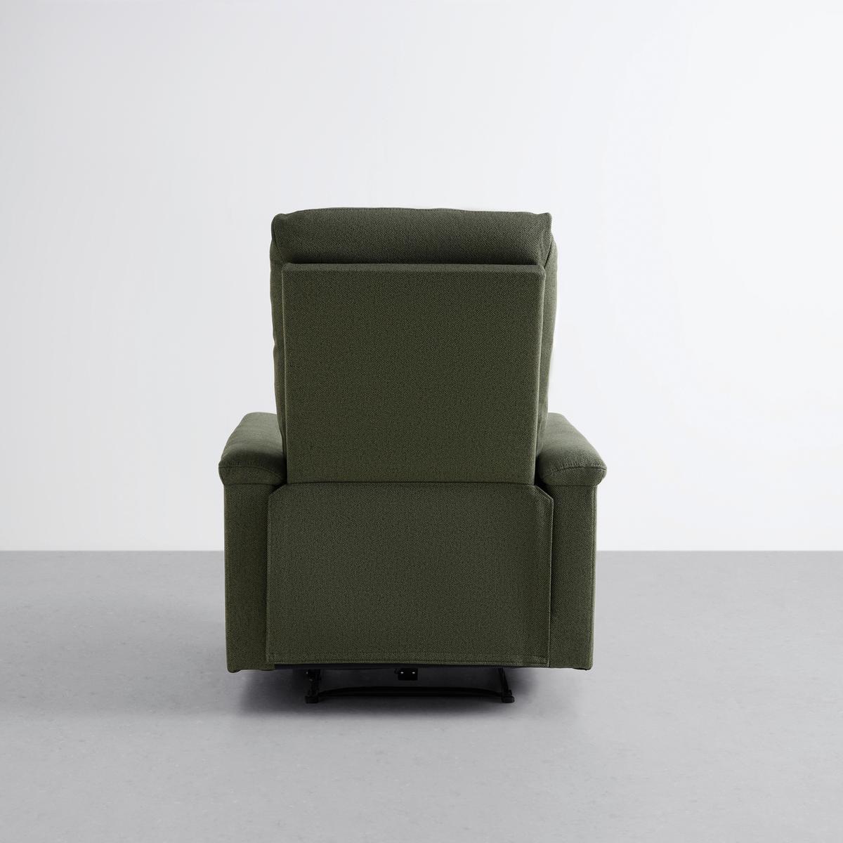 Relaxačné kreslo LEWIS, zelená - čierna/zelená, Modern, kov/drevo (81/108/94cm) - Mömax