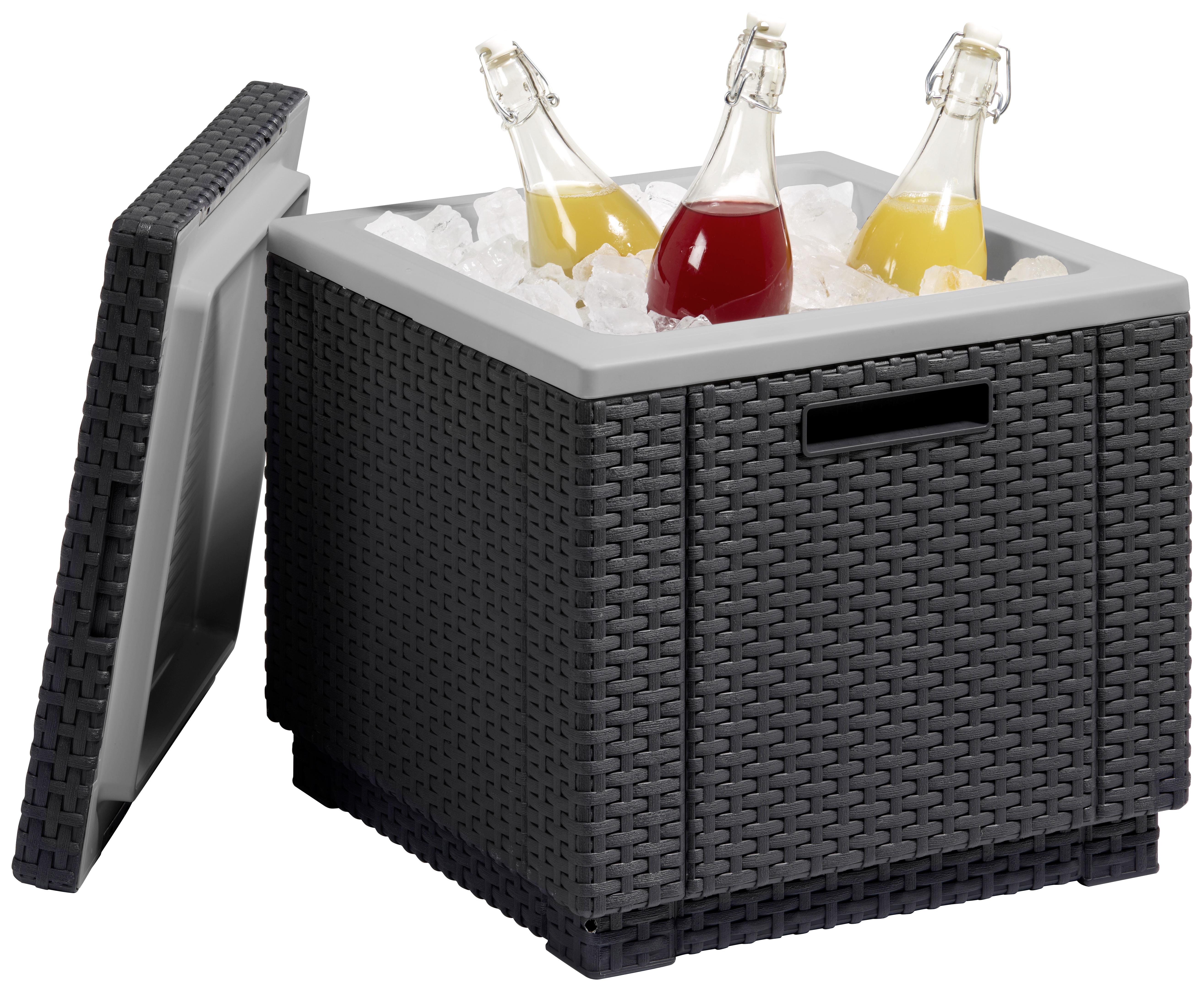 Kühlbox 40 Liter Ice Cube, Graphitfarben - Graphitfarben, MODERN, Kunststoff (42/41/42cm) - Allibert