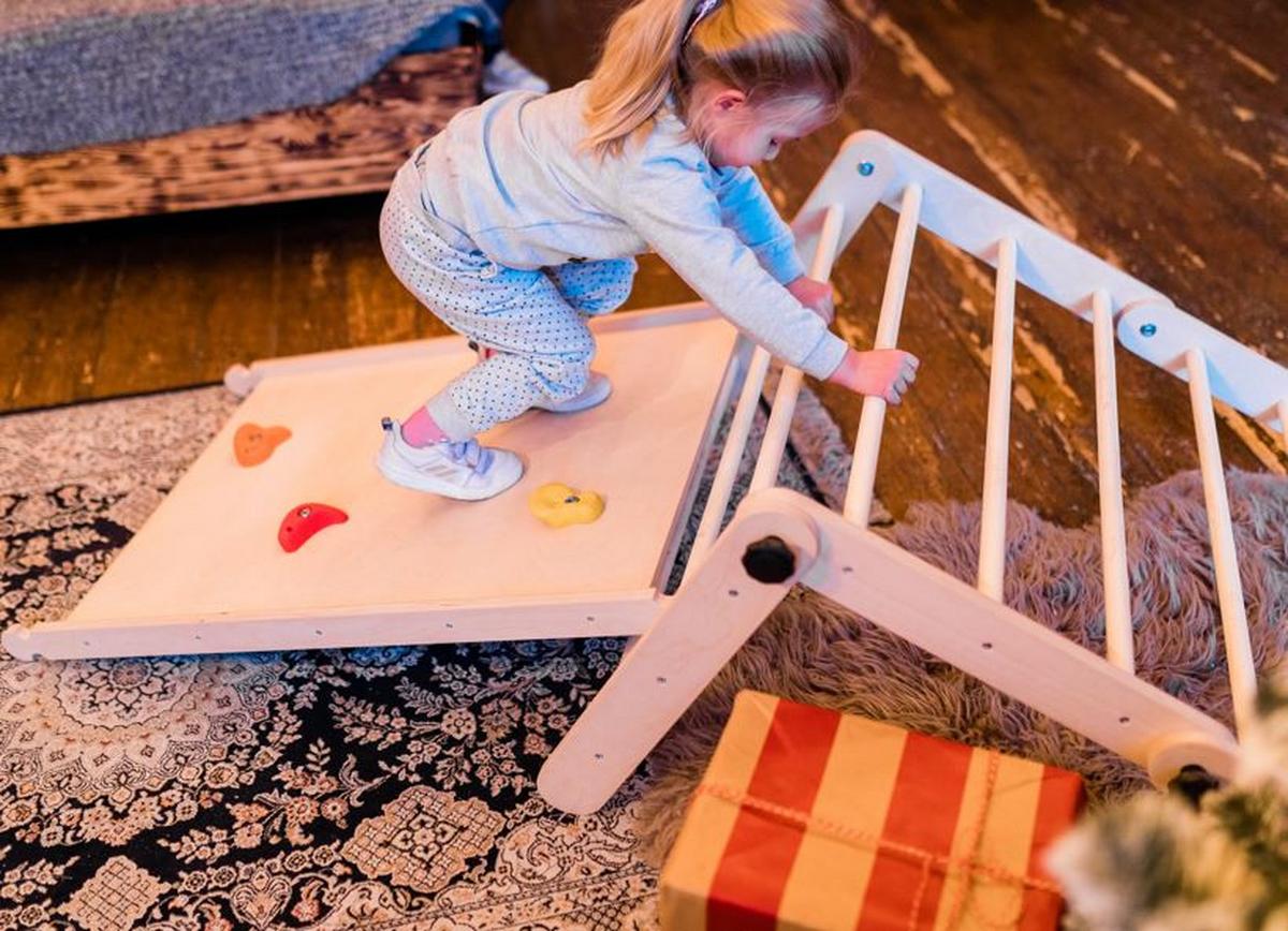 Klettergerüst Pikler Triangle 3 Sections - Naturfarben, Basics, Holz (50/150/6cm)