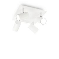 Deckenleuchte Bianco Weiß L: 30,5 Cm - Weiß, Basics, Metall (30,5/30,5/13cm) - Ideal Lux