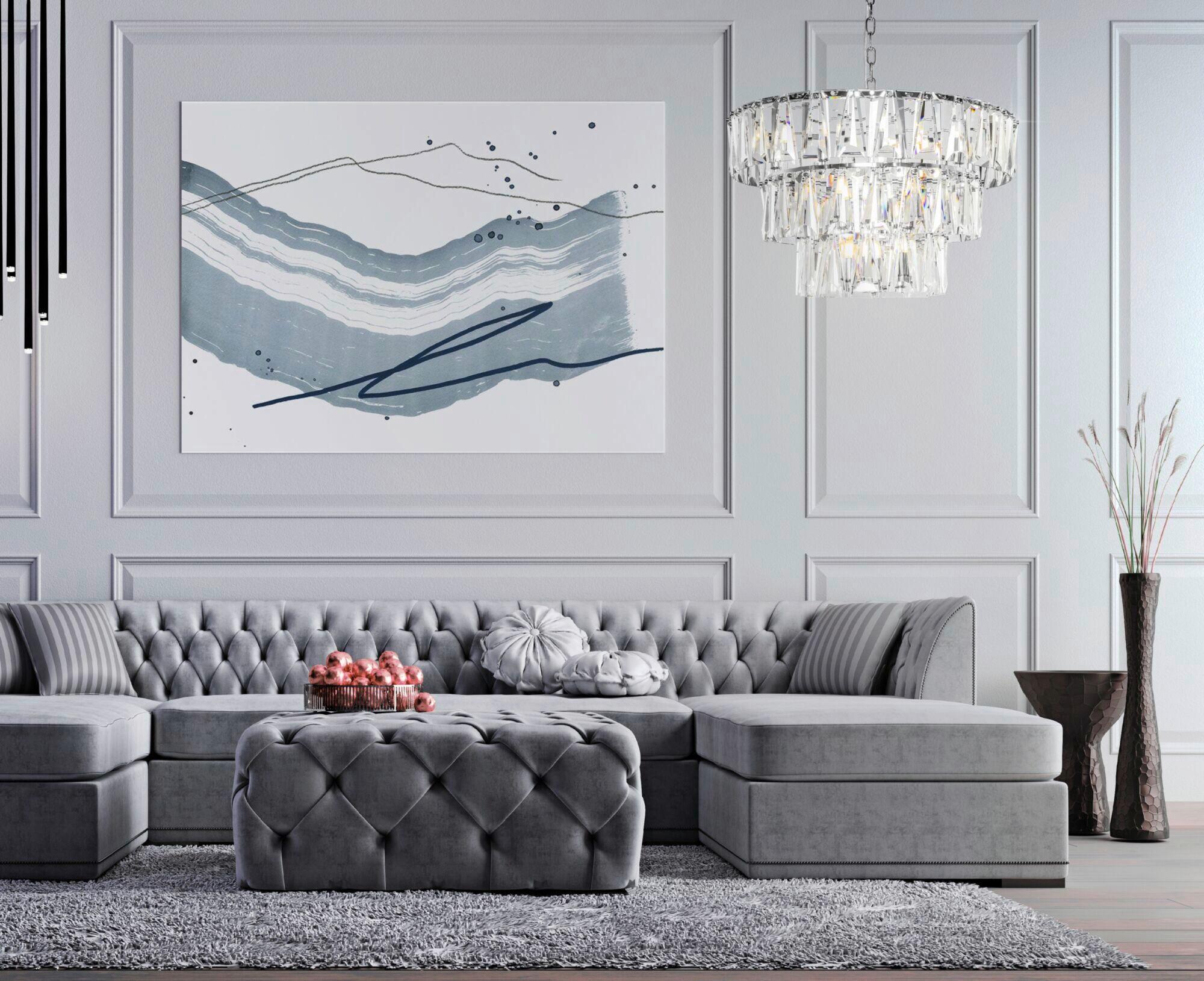 Pendelleuchte Puntes - Chromfarben, Trend, Metall (77/50/77cm) - MAYTONI