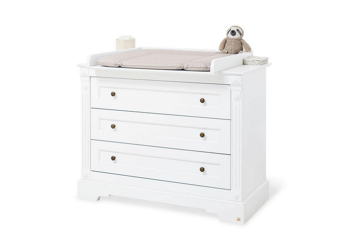 Babyzimmer 093467bw Emilia - Weiß, Trend, Holzwerkstoff - Pinolino