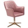 Otočná stolička ružová - zlatá/ružová, Konventionell, kov/textil (55/97/55cm) - MID.YOU
