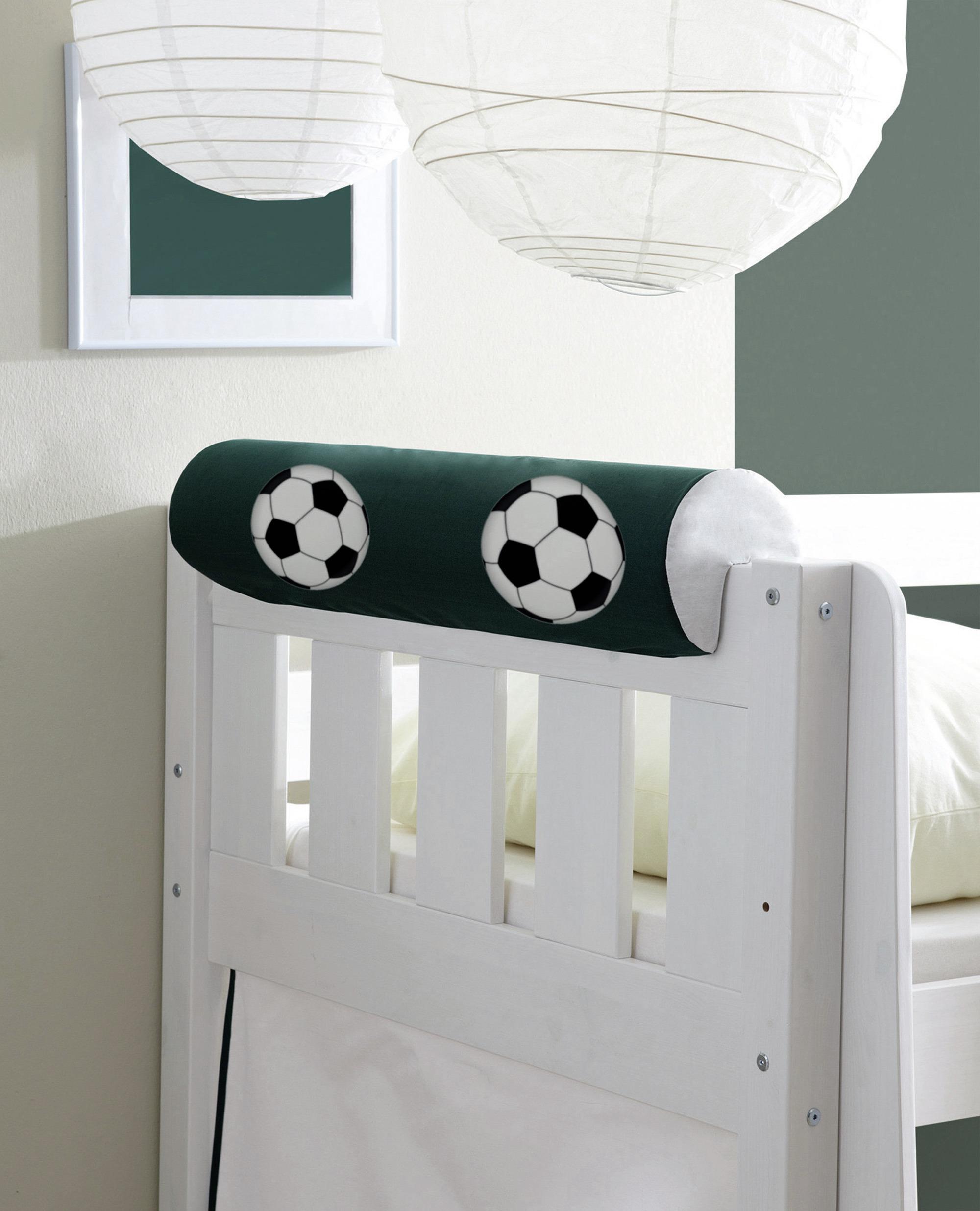 Kinder-nackenkissen Dunkelgrün Fußballmotiv L: 79 Cm - Dunkelgrün, KONVENTIONELL, Textil (16,5/79cm) - MID.YOU